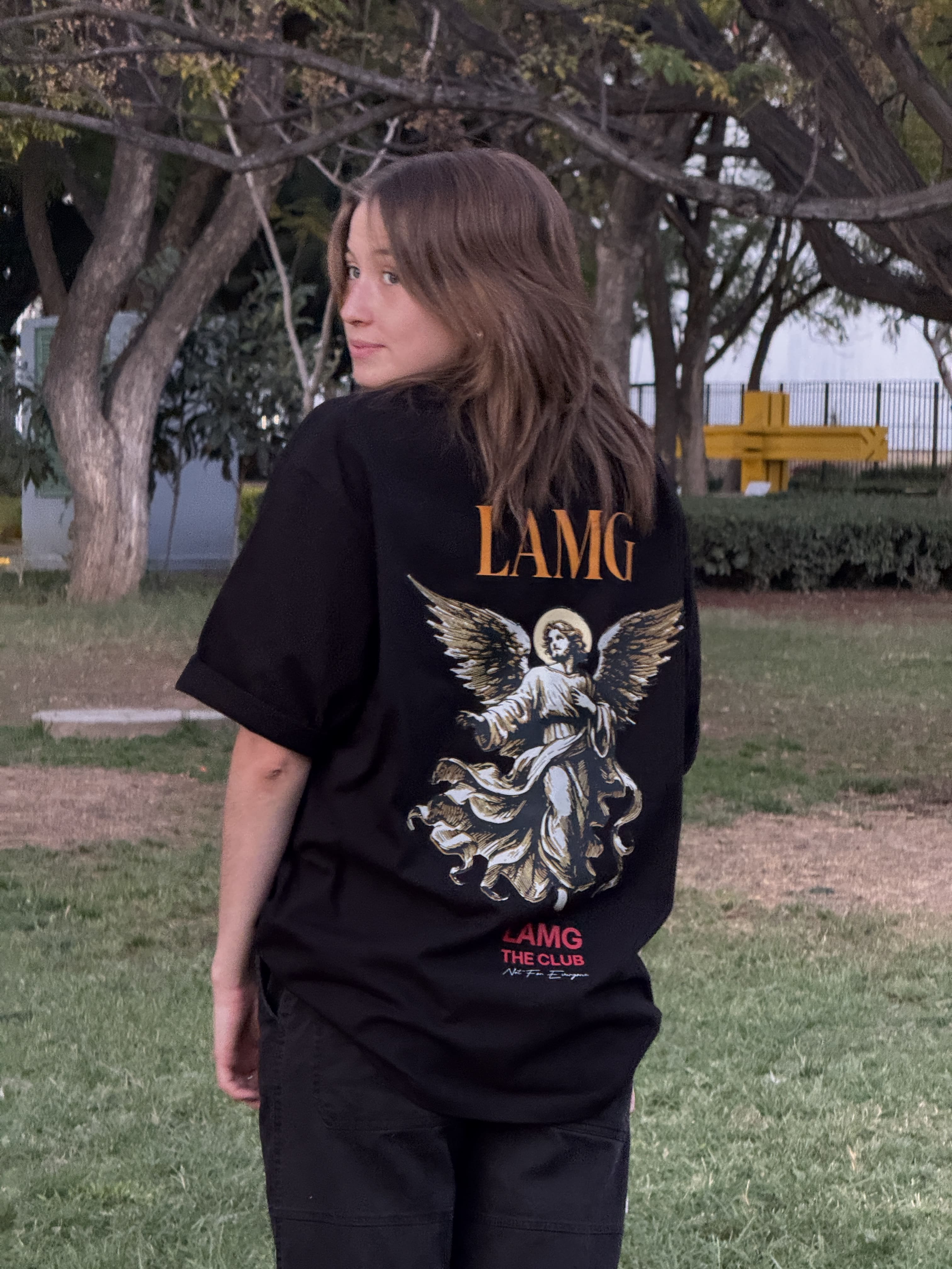 GUARDIAN ANGEL BLACK TEE
